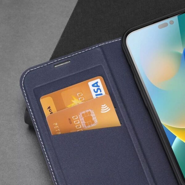 DUX DUCIS wallet case SKIN X2 for IPHONE 14 Pro blue