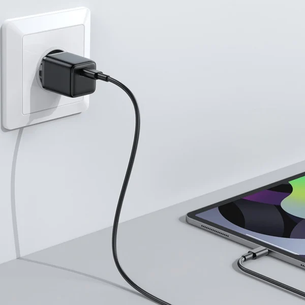 Joyroom Small Fast USB Type C PD Charger 25W EU Plug Black (L-P251)eng