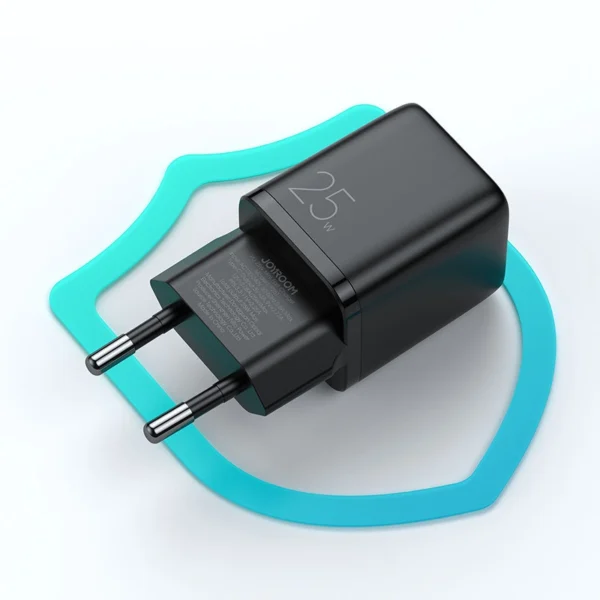 Joyroom Small Fast USB Type C PD Charger 25W EU Plug Black (L-P251)eng