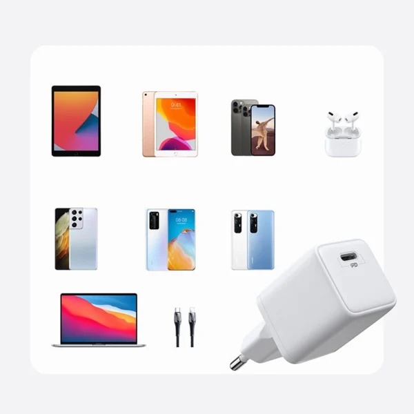 Joyroom fast wall charger USB Type C 25W 3A EU plug white (L-P251)eng