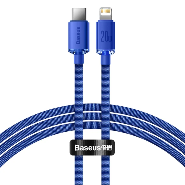 Baseus CAJY000203 Lightning - USB-C PD cable 20W 480Mb/s 1.2m - blueeng