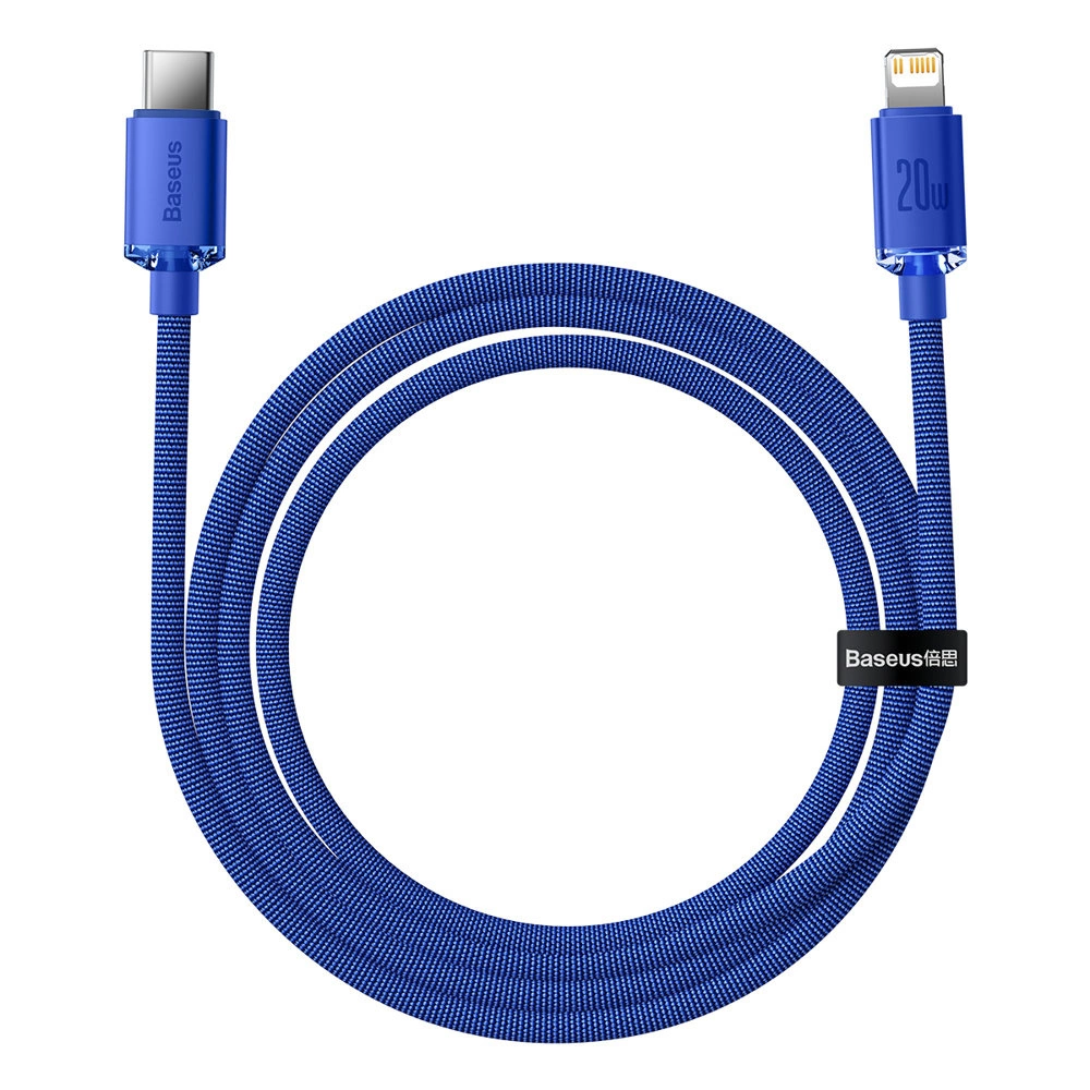 Baseus CAJY000203 Lightning - USB-C PD cable 20W 480Mb/s 1.2m - blueeng