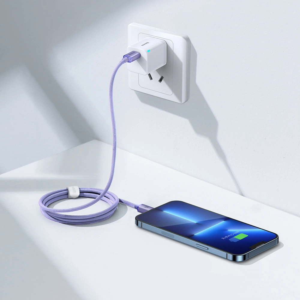 Baseus CAJY000205 Lightning - USB-C PD cable 20W 480Mb/s 1.2m - purpleeng