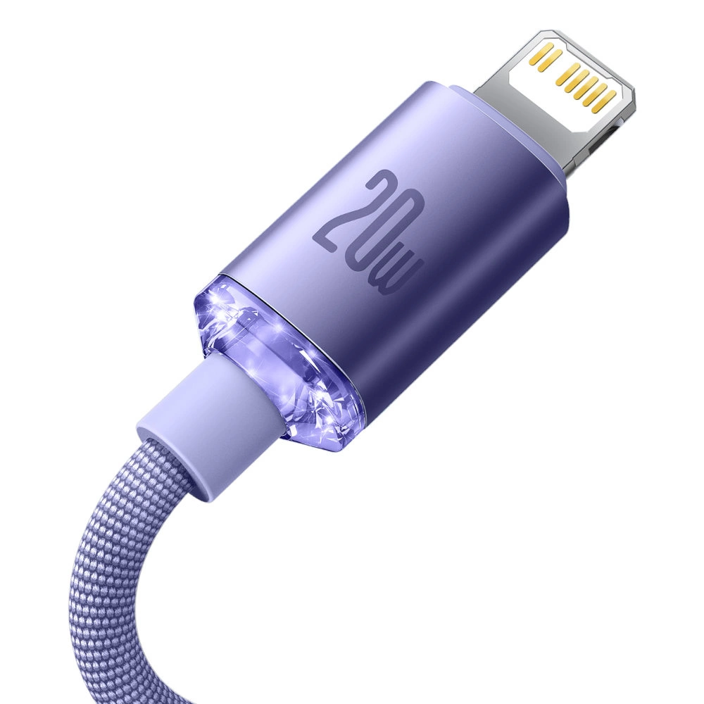 Baseus CAJY000205 Lightning - USB-C PD cable 20W 480Mb/s 1.2m - purpleeng