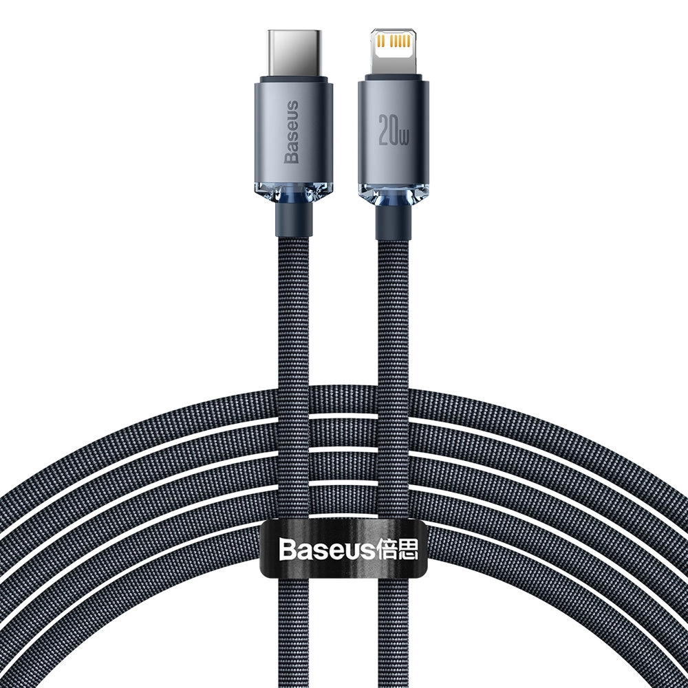 Baseus CAJY000301 Lightning - USB-C PD QC cable 20W 480Mb/s 2m - blackeng