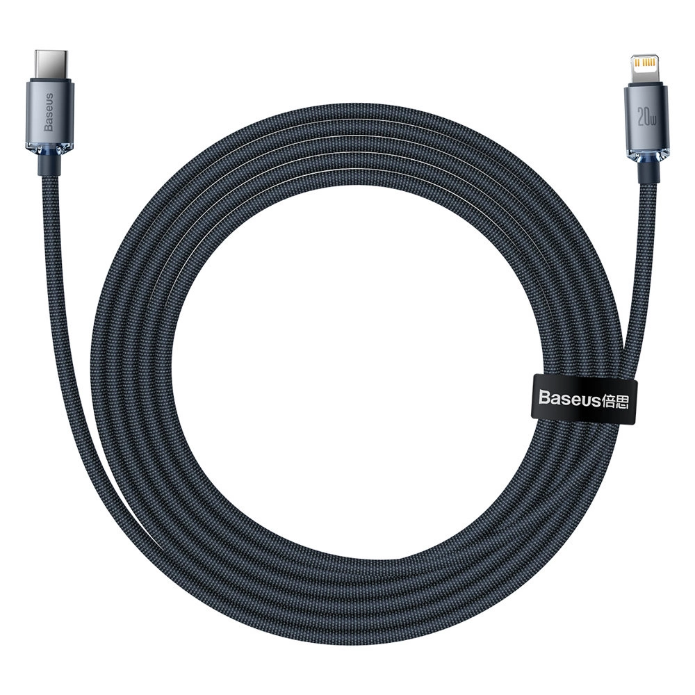Baseus CAJY000301 Lightning - USB-C PD QC cable 20W 480Mb/s 2m - blackeng