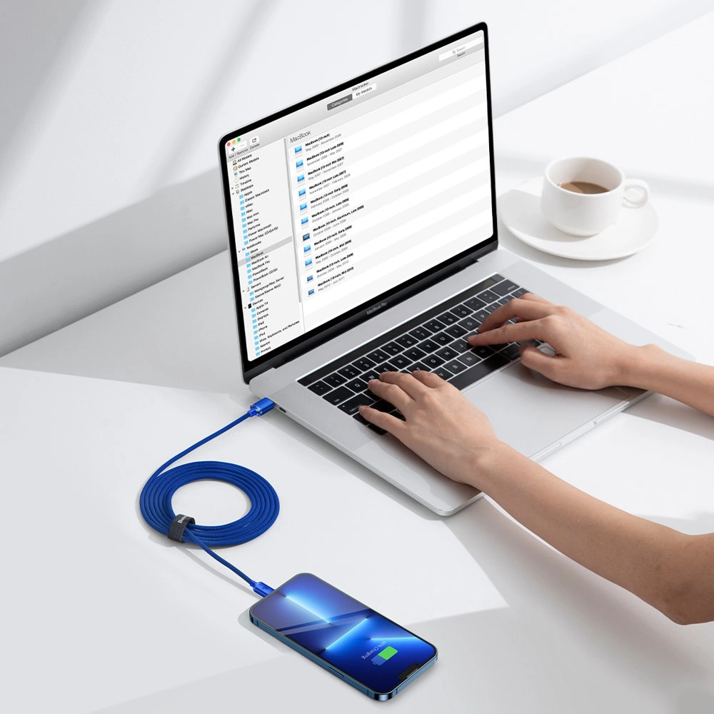 Baseus CAJY000303 Lightning - USB-C PD cable 20W 480Mb/s 2m - blueeng