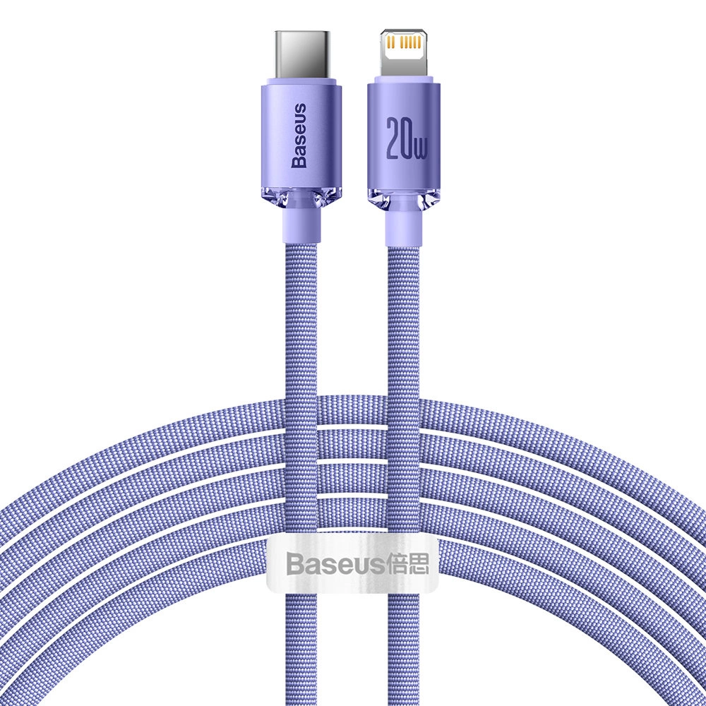 Baseus CAJY000305 Lightning - USB-C PD cable 20W 480Mb/s 2m - purpleeng