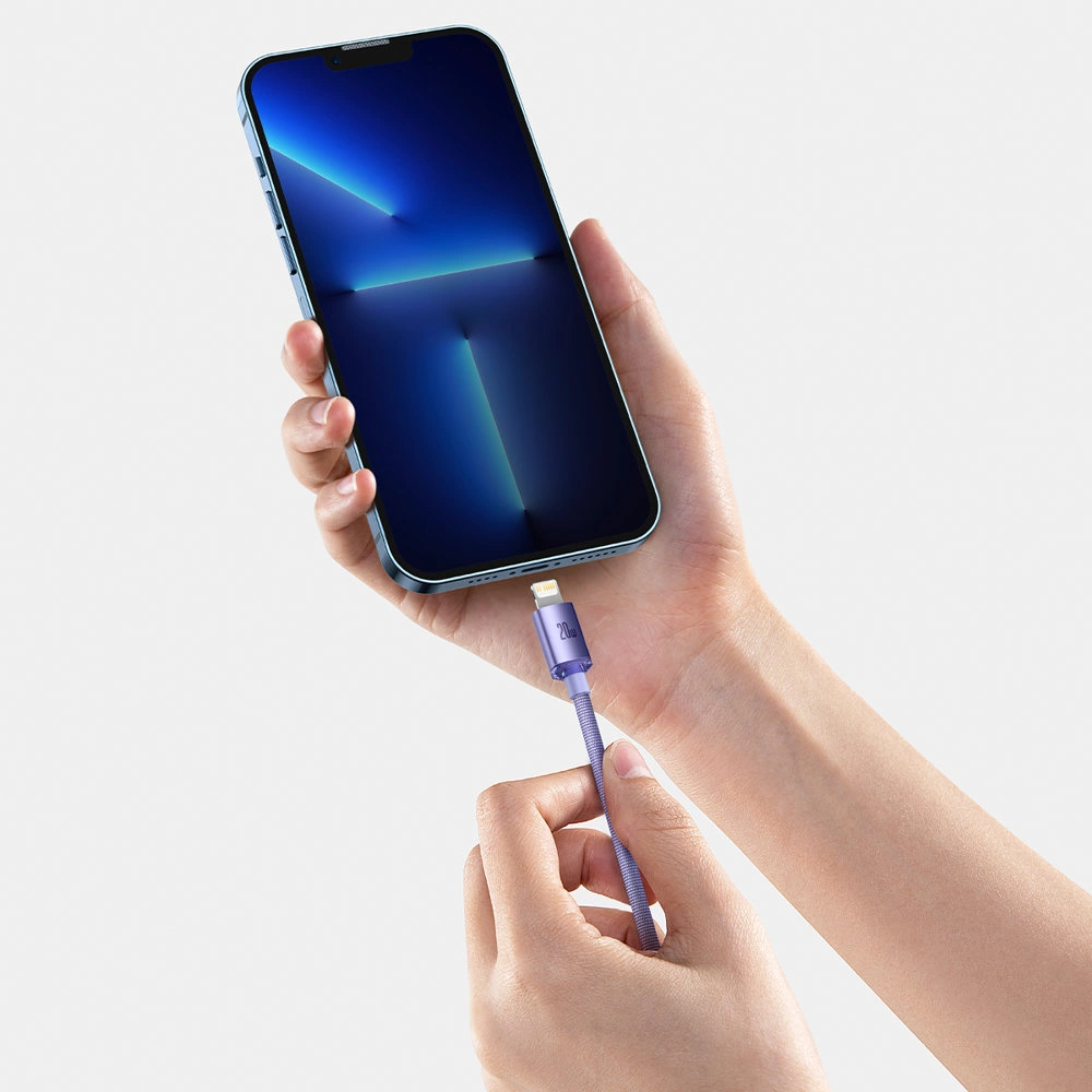 Baseus CAJY000305 Lightning - USB-C PD cable 20W 480Mb/s 2m - purpleeng