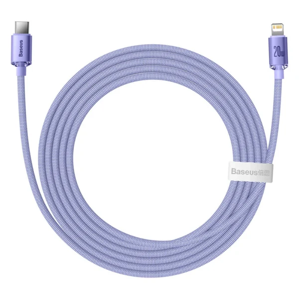 Baseus CAJY000305 Lightning - USB-C PD cable 20W 480Mb/s 2m - purpleeng