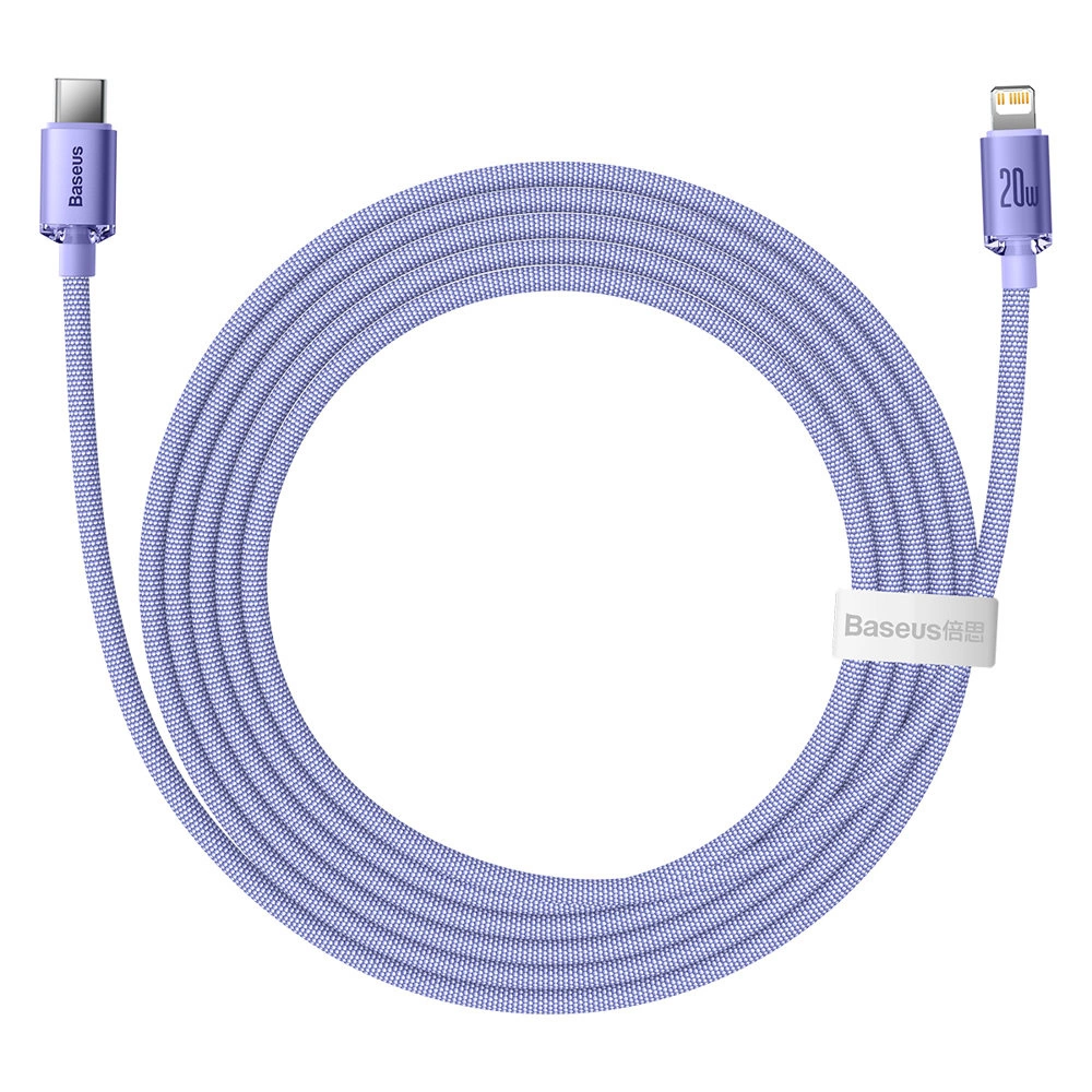 Baseus CAJY000305 Lightning - USB-C PD cable 20W 480Mb/s 2m - purpleeng
