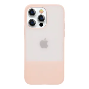Kingxbar Plain Series case cover for iPhone 13 Pro silicone cover pinkeng