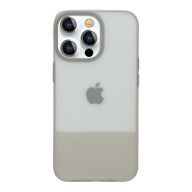 Kingxbar Plain Series case cover for iPhone 13 Pro silicone case grayeng