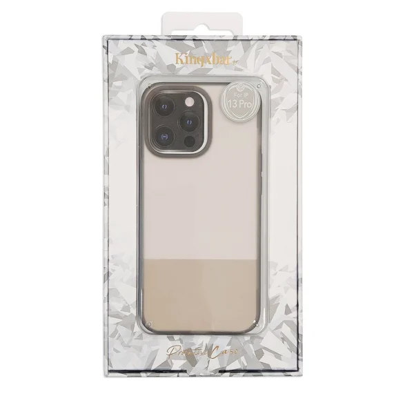 Kingxbar Plain Series case cover for iPhone 13 Pro silicone case grayeng