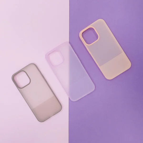 Kingxbar Plain Series case cover for iPhone 13 Pro silicone case grayeng