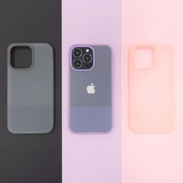 Kingxbar Plain Series case cover for iPhone 13 Pro silicone case grayeng