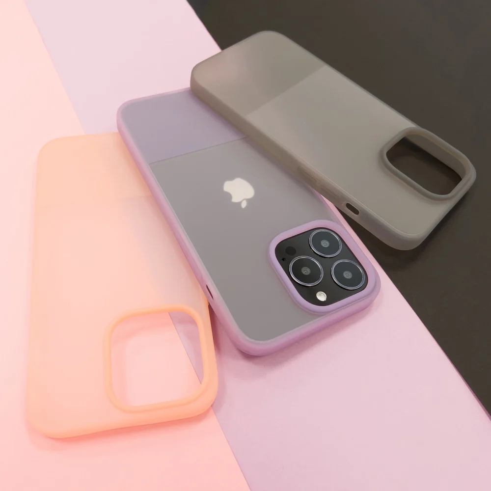 Kingxbar Plain Series case cover for iPhone 13 Pro Max silicone case grayeng