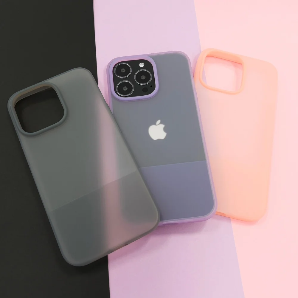 Kingxbar Plain Series case cover for iPhone 13 Pro Max silicone case grayeng
