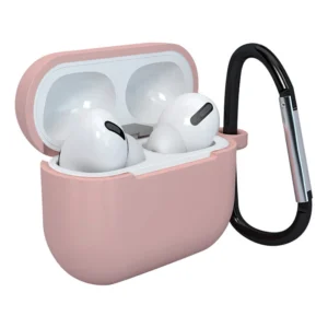 Case for AirPods 3 silicone soft case for headphones + keychain lobster clasp pendant pink (case D)eng