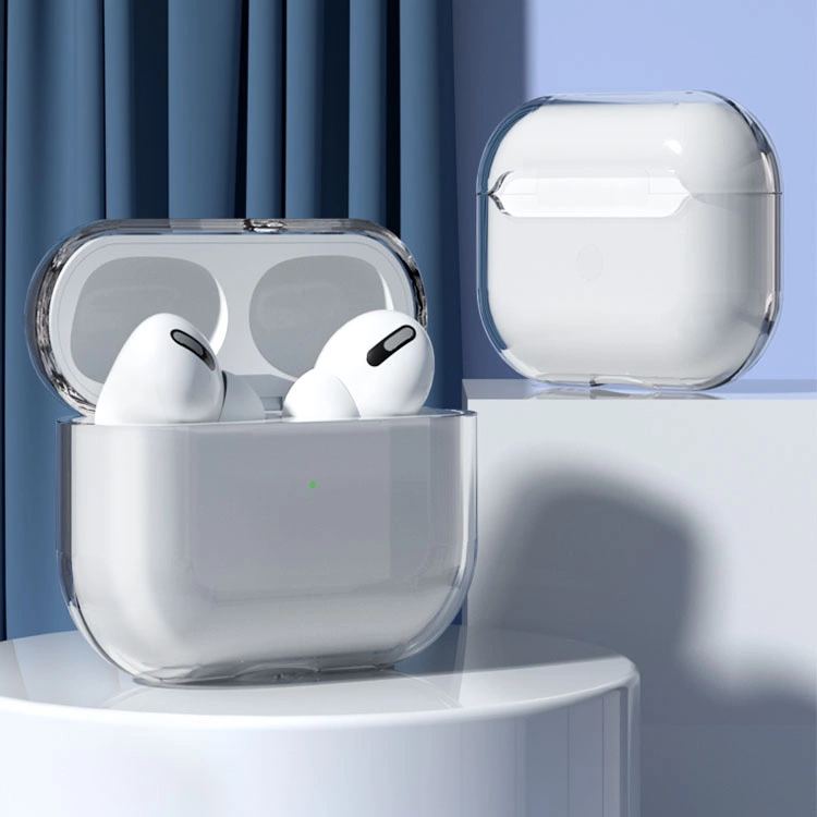 Case for AirPods 3 hard and strong cover for headphones transparent (case A)eng