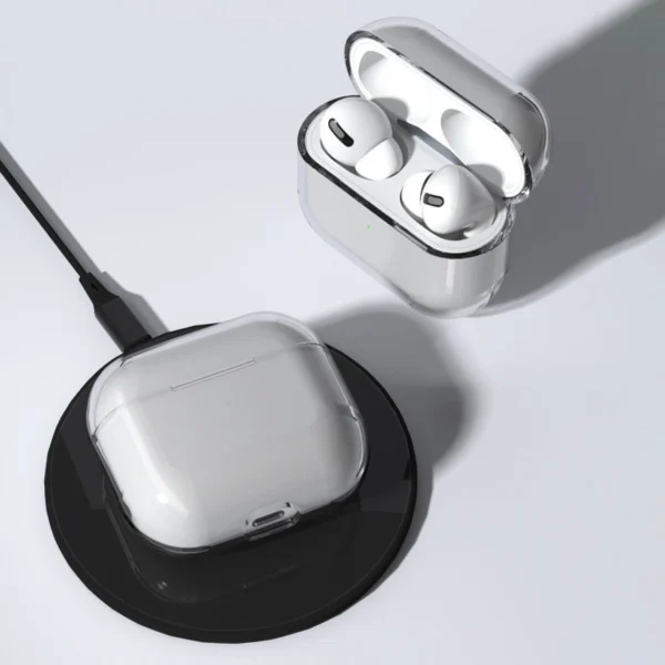 Case for AirPods 3 hard and strong cover for headphones transparent (case A)eng