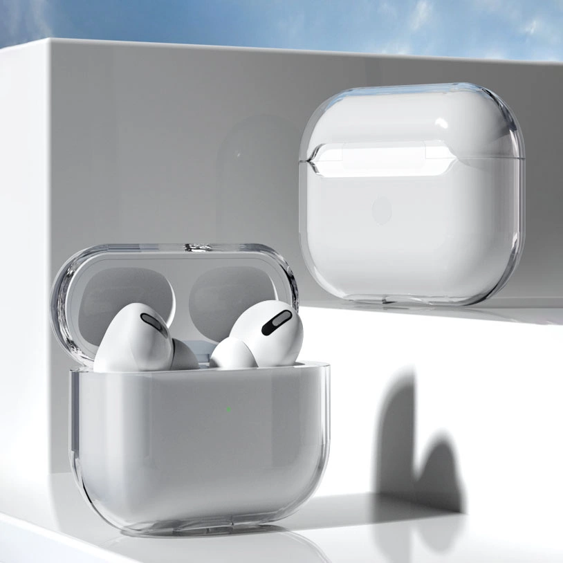 Case for AirPods 3 hard and strong cover for headphones transparent (case A)eng