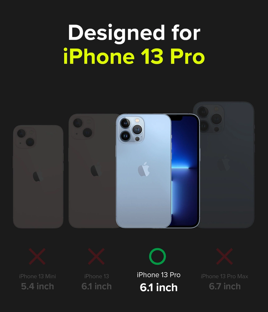 Ringke Fusion X Design durable PC Case with TPU Bumper for iPhone 13 Pro black (Ticket band) (FXD550E43)eng