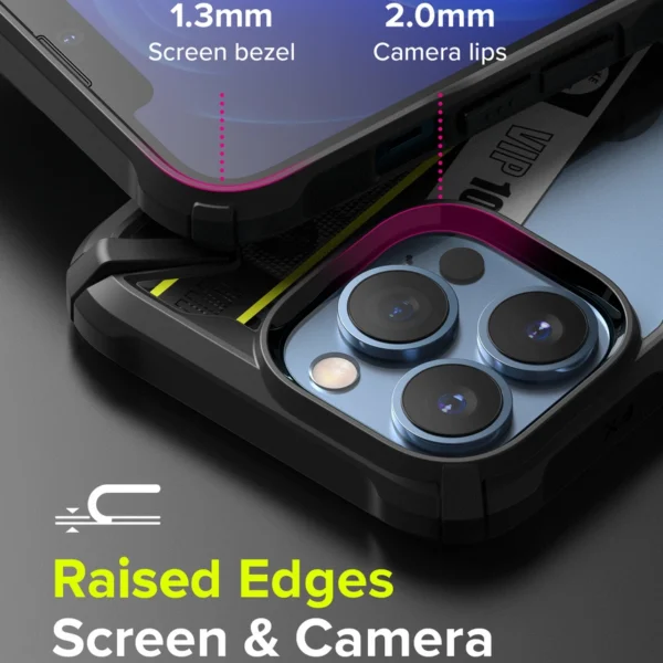 Ringke Fusion X Design durable PC Case with TPU Bumper for iPhone 13 Pro black (Ticket band) (FXD550E43)eng