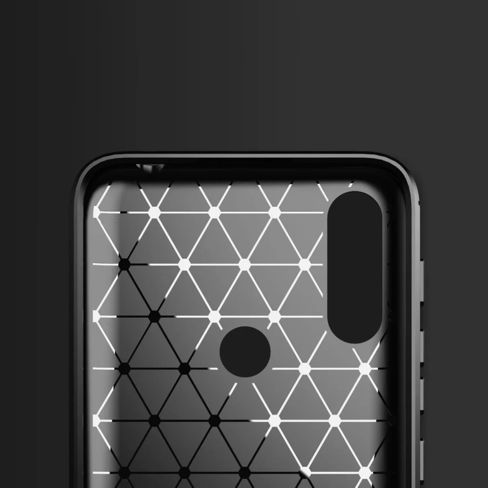 81674_4 Carbon Case Flexible Cover Sleeve Motorola Moto E7i Power blackeng