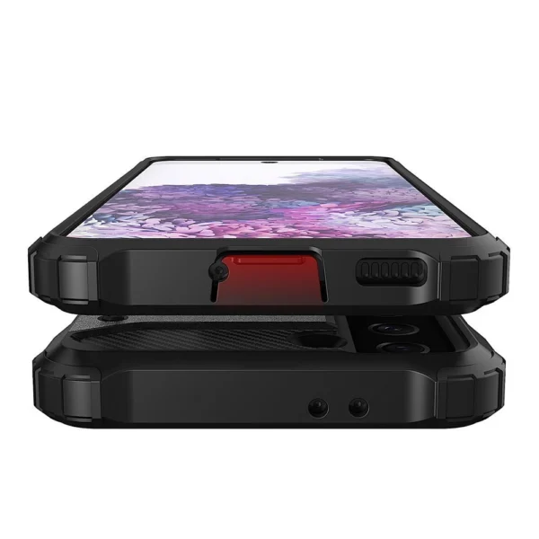 Hybrid Armor Case Tough Rugged Cover for Samsung Galaxy S22+ (S22 Plus) blackeng