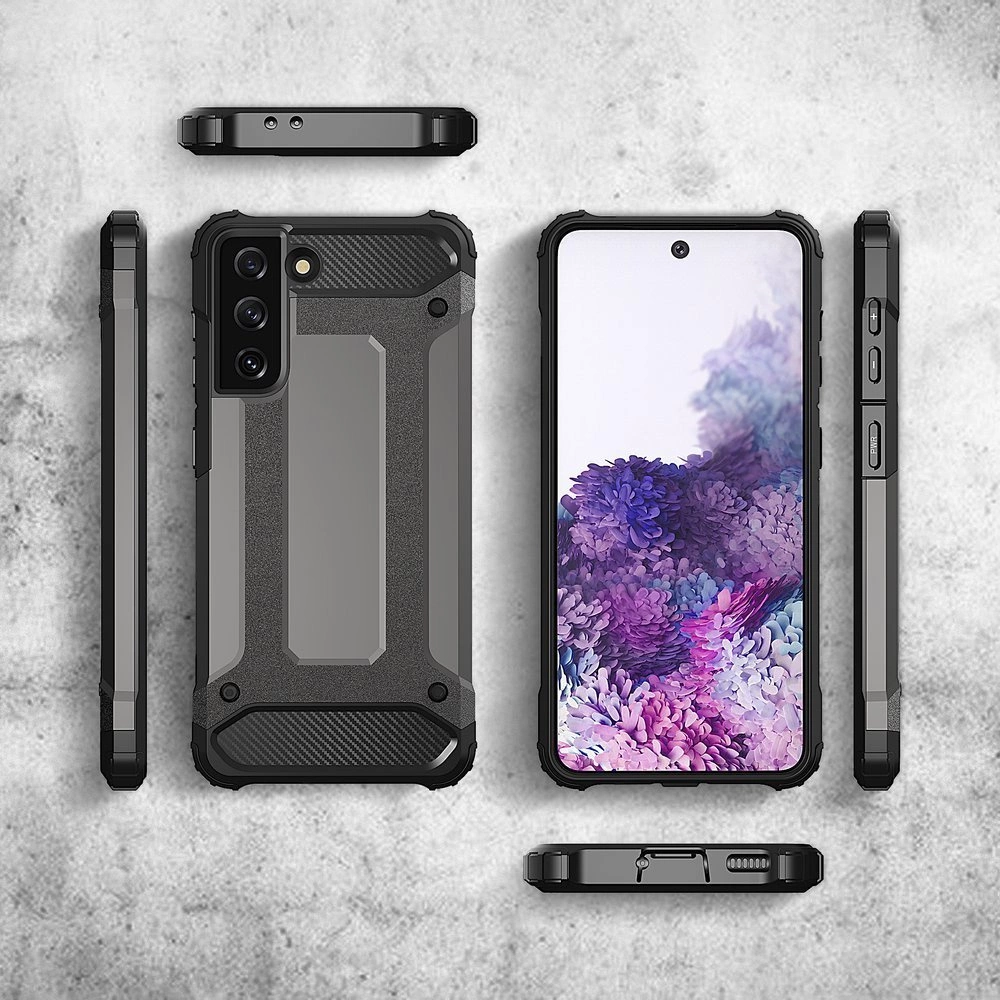 Hybrid Armor Case Tough Rugged Cover for Samsung Galaxy S22+ (S22 Plus) blackeng