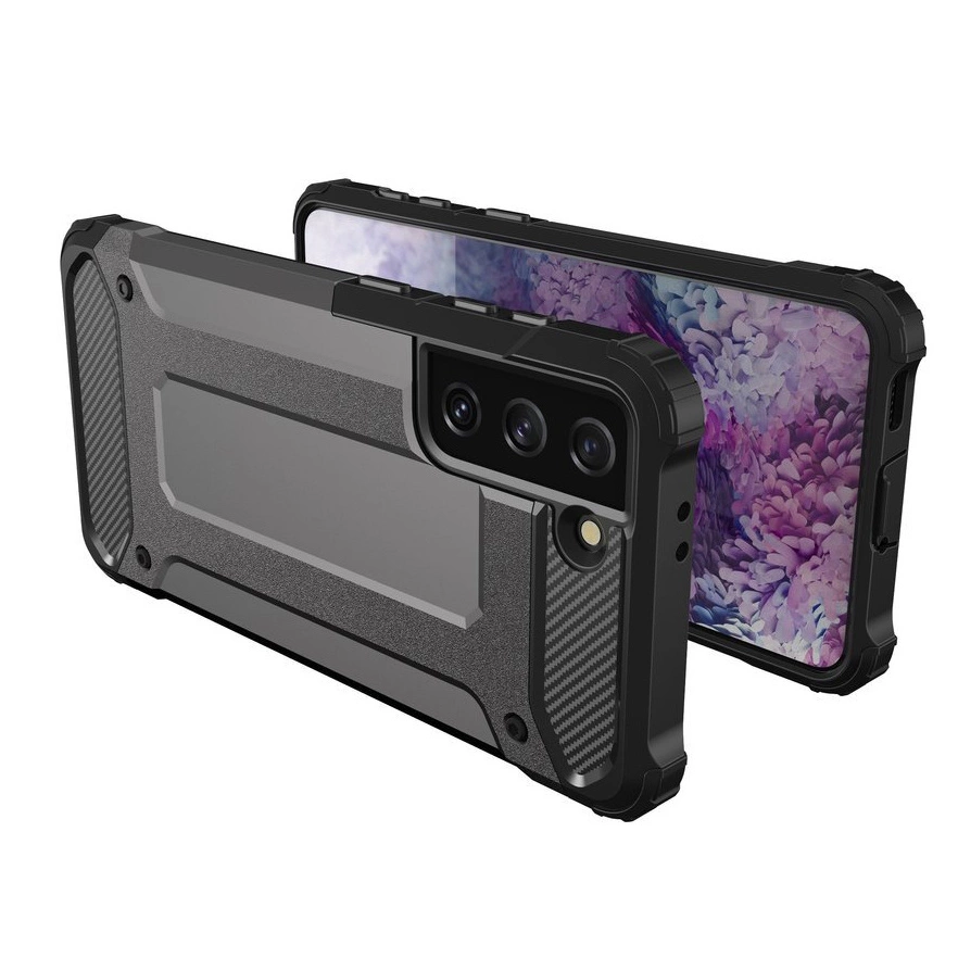 Hybrid Armor Case Tough Rugged Cover for Samsung Galaxy S22+ (S22 Plus) blackeng