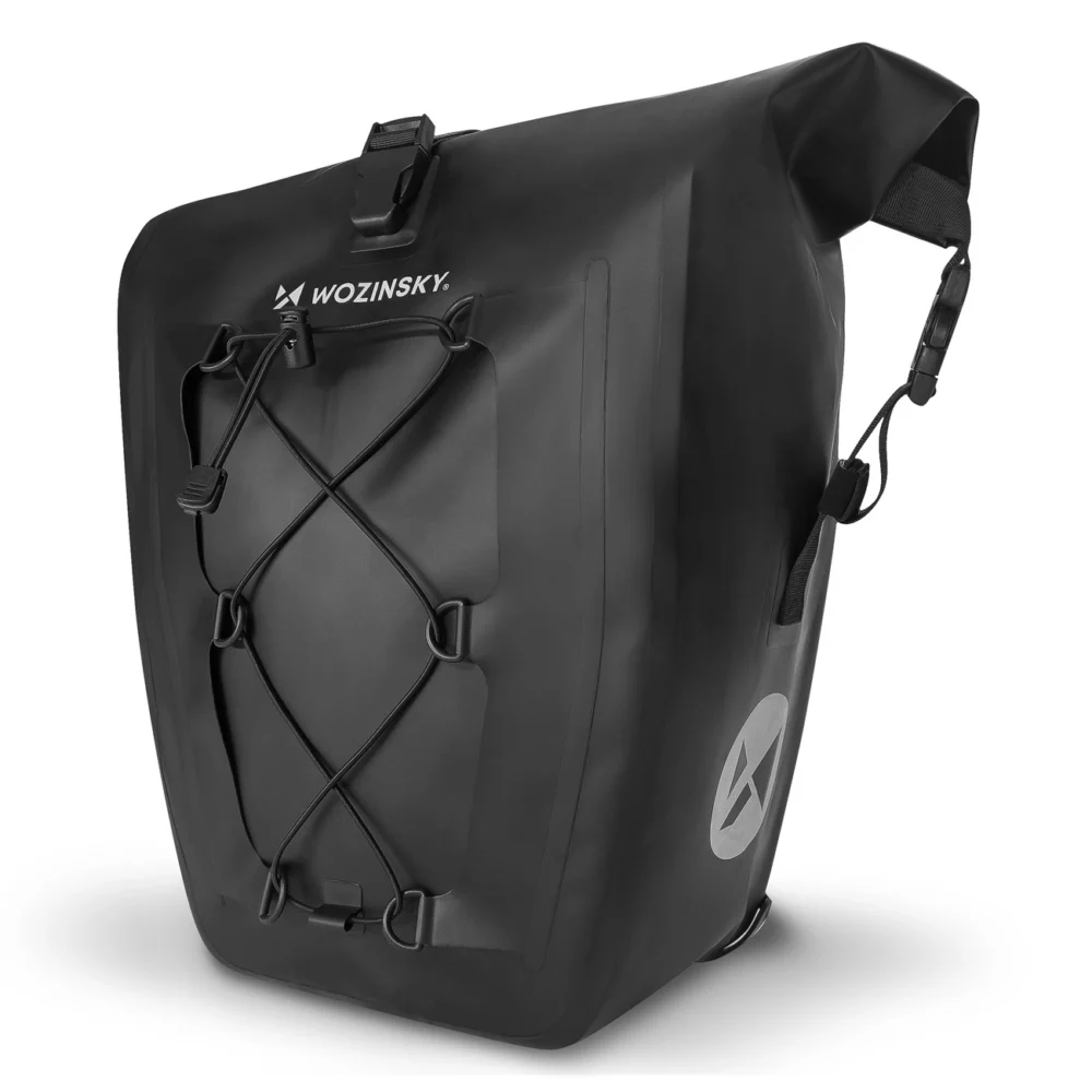 Wozinsky waterproof bicycle bag trunk pannier 25l black (WBB24BK)eng