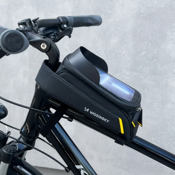 Wozinsky frame bike bag with phone case 1l black (WBB25BK)eng