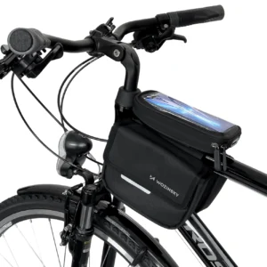 Wozinsky frame bike bag bicycle pannier waterproof phone case 1.5l black (WBB26BK)eng