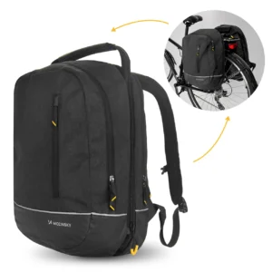 Wozinsky bicycle bag double backpack 2in1 30l black (WBB30BK)eng
