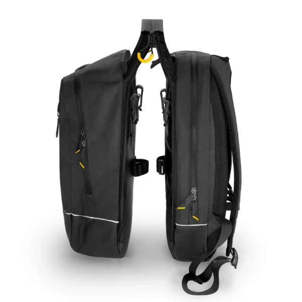 Wozinsky bicycle bag double backpack 2in1 30l black (WBB30BK)eng
