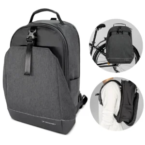 Wozinsky bike pannier bag, bike backpack with frame, 2in1, 40l, black (WBB33BK)eng