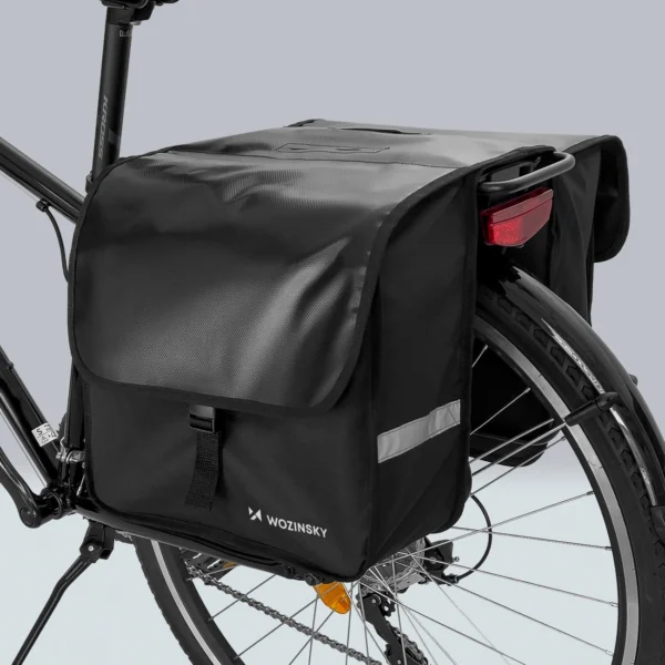 Wozinsky bicycle pannier double 28 l black (WBB34BK)eng
