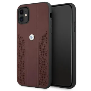 Etui BMW BMHCN61RSPPR iPhone 11 6,1" / Xr czerwony/red hardcase Leather Curve Perforateeng