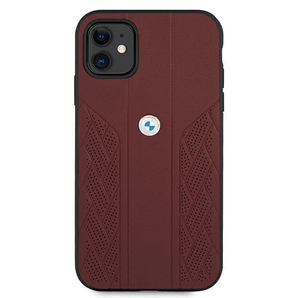 Etui BMW BMHCN61RSPPR iPhone 11 6,1" / Xr czerwony/red hardcase Leather Curve Perforateeng