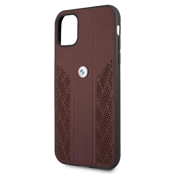 Etui BMW BMHCN61RSPPR iPhone 11 6,1" / Xr czerwony/red hardcase Leather Curve Perforateeng