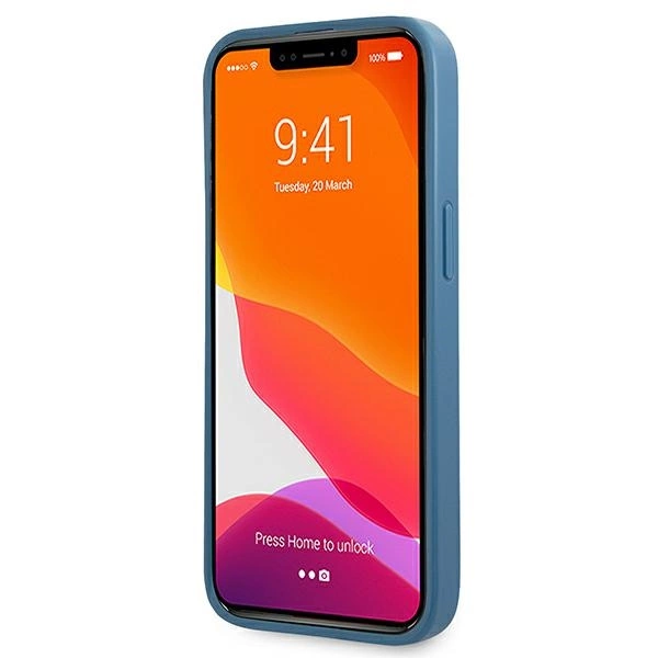 Guess GUHCP13X4GMRBL iPhone 13 Pro Max 6,7" niebieski/blue hardcase 4G with ring standeng