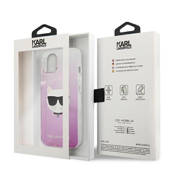 Karl Lagerfeld KLHCP13SCTRP iPhone 13 mini 5.4" hardcase pink/pink Choupette Headeng