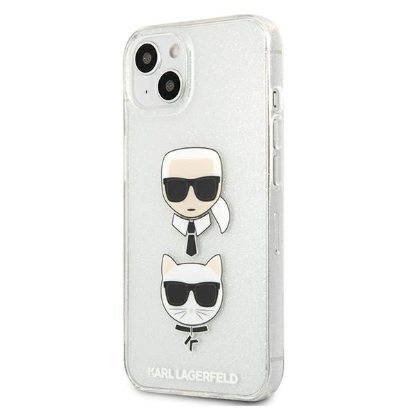 Karl Lagerfeld KLHCP13SKCTUGLS iPhone 13 mini 5,4" srebrny/silver hardcase Glitter Karl`s & Choupetteeng
