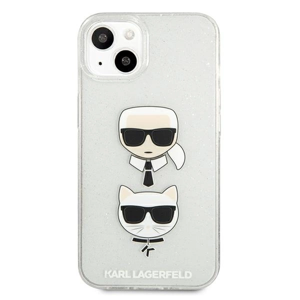 Karl Lagerfeld KLHCP13SKCTUGLS iPhone 13 mini 5,4" srebrny/silver hardcase Glitter Karl`s & Choupetteeng