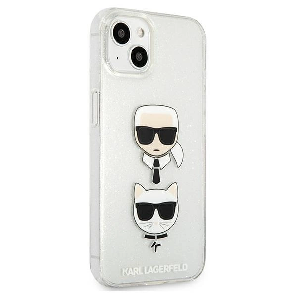 Karl Lagerfeld KLHCP13SKCTUGLS iPhone 13 mini 5,4" srebrny/silver hardcase Glitter Karl`s & Choupetteeng