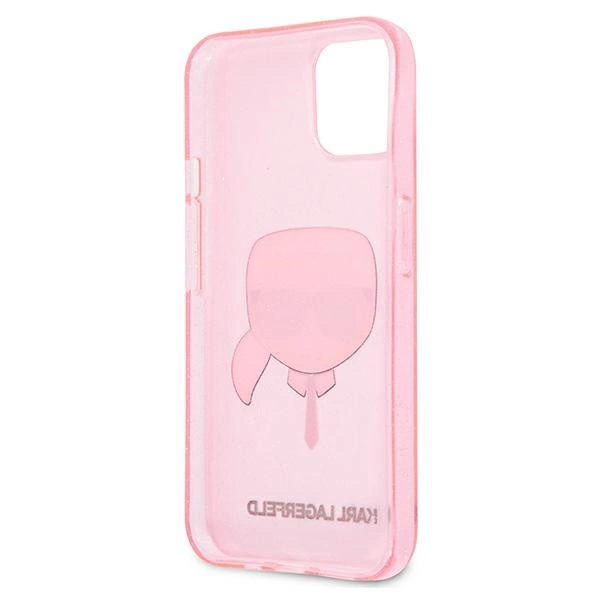 Karl Lagerfeld KLHCP13SKHTUGLP iPhone 13 mini 5,4" różowy/pink hardcase Glitter Karl's Headeng