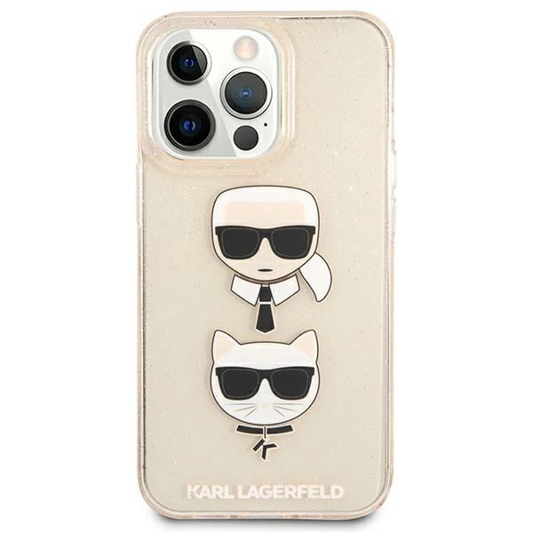Karl Lagerfeld KLHCP13XKCTUGLGO iPhone 13 Pro Max 6,7" złoty/gold hardcase Glitter Karl`s & Choupetteeng