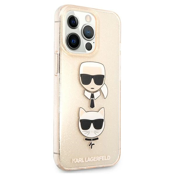 Karl Lagerfeld KLHCP13XKCTUGLGO iPhone 13 Pro Max 6,7" złoty/gold hardcase Glitter Karl`s & Choupetteeng